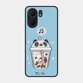 Cartoon Milk Tea We Bare Bears Glossy Metal Case Cover For Oppo A5X 5G