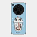 Cartoon Milk Tea We Bare Bears Glossy Metal Case Cover For Oppo Find X8 5G