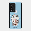Cartoon Milk Tea We Bare Bears Glossy Metal Case Cover For Oppo K12X 5G
