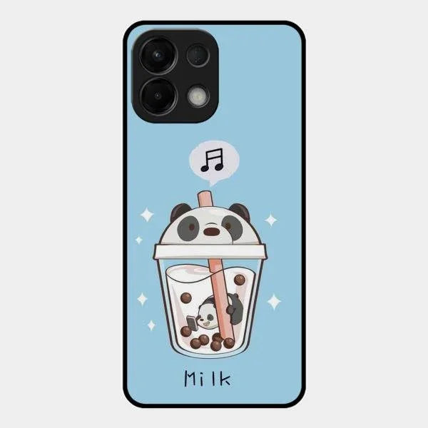 Cartoon Milk Tea We Bare Bears Glossy Metal Case Cover For Oppo K13 5G