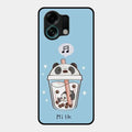 Cartoon Milk Tea We Bare Bears Glossy Metal Case Cover For Oppo K13 Turbo 5G