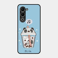 Cartoon Milk Tea We Bare Bears Glossy Metal Case Cover For Oppo K13X 5G