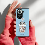 Cartoon Milk Tea We Bare Bears Glossy Metal Case Cover For Oppo - ShopOnCliQ