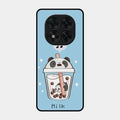 Cartoon Milk Tea We Bare Bears Glossy Metal Case Cover For Poco X7 5G