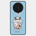Cartoon Milk Tea We Bare Bears Glossy Metal Case Cover For Realme 11 Pro 5G