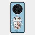 Cartoon Milk Tea We Bare Bears Glossy Metal Case Cover For Realme 12 Pro 5G