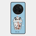 Cartoon Milk Tea We Bare Bears Glossy Metal Case Cover For Realme 12 Pro Plus 5G