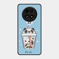 Cartoon Milk Tea We Bare Bears Glossy Metal Case Cover For Realme 13 5G