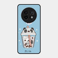 Cartoon Milk Tea We Bare Bears Glossy Metal Case Cover For Realme 13 Plus 5G