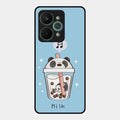Cartoon Milk Tea We Bare Bears Glossy Metal Case Cover For Realme 15 Pro 5G