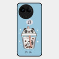 Cartoon Milk Tea We Bare Bears Glossy Metal Case Cover For Realme C67 5G