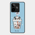 Cartoon Milk Tea We Bare Bears Glossy Metal Case Cover For Realme Gt 7 5G