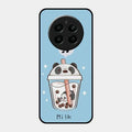 Cartoon Milk Tea We Bare Bears Glossy Metal Case Cover For Realme Narzo 70 5G