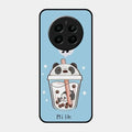 Cartoon Milk Tea We Bare Bears Glossy Metal Case Cover For Realme Narzo 70 Pro 5G