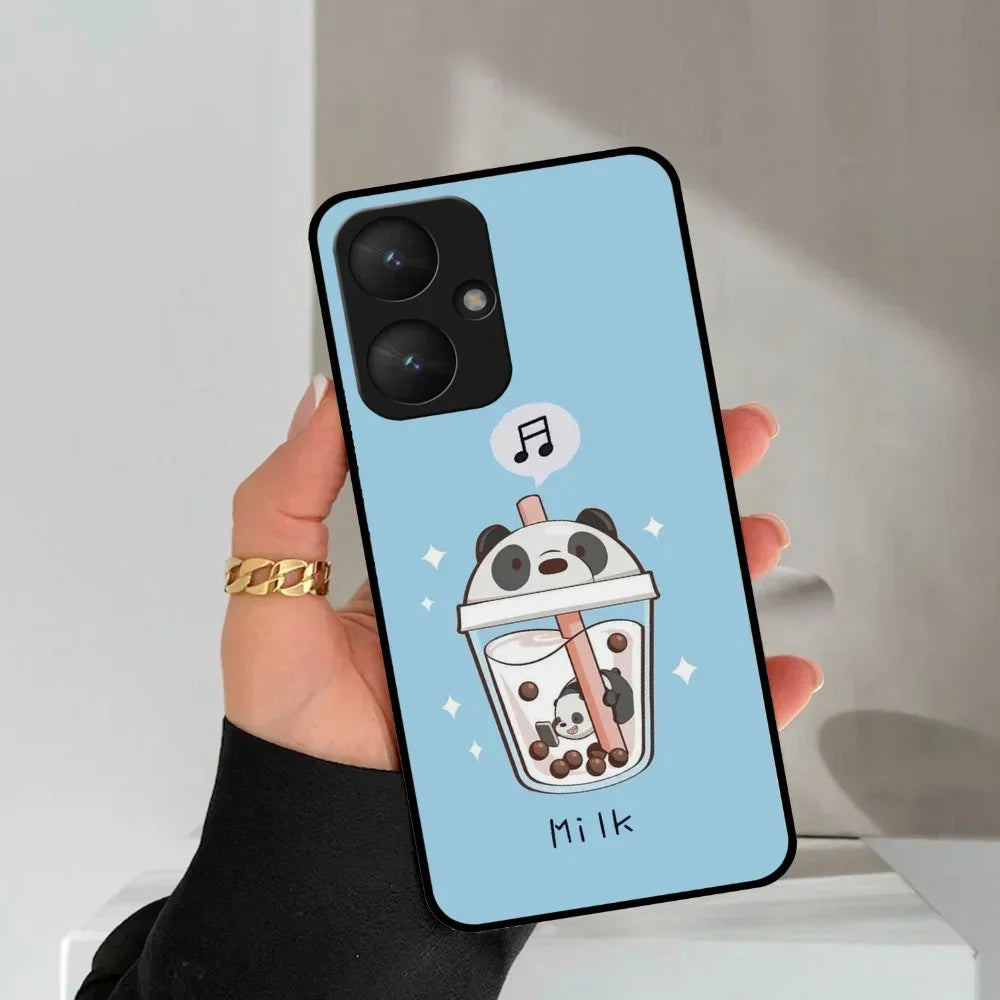 Cartoon Milk Tea We Bare Bears Glossy Metal Case Cover For Redmi - ShopOnCliQ
