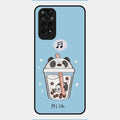 Cartoon Milk Tea We Bare Bears Glossy Metal Case Cover For Redmi Note 11