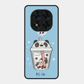 Cartoon Milk Tea We Bare Bears Glossy Metal Case Cover For Redmi Note 15 Pro 5G