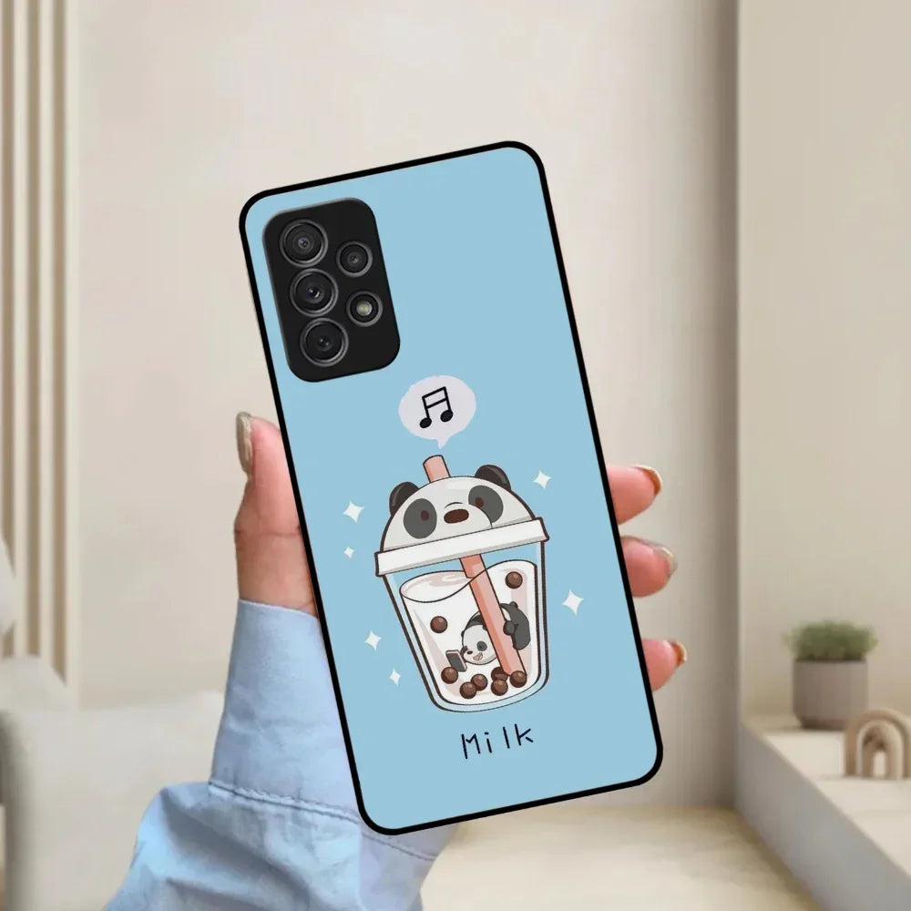 Cartoon Milk Tea We Bare Bears Glossy Metal Case Cover For Samsung - ShopOnCliQ