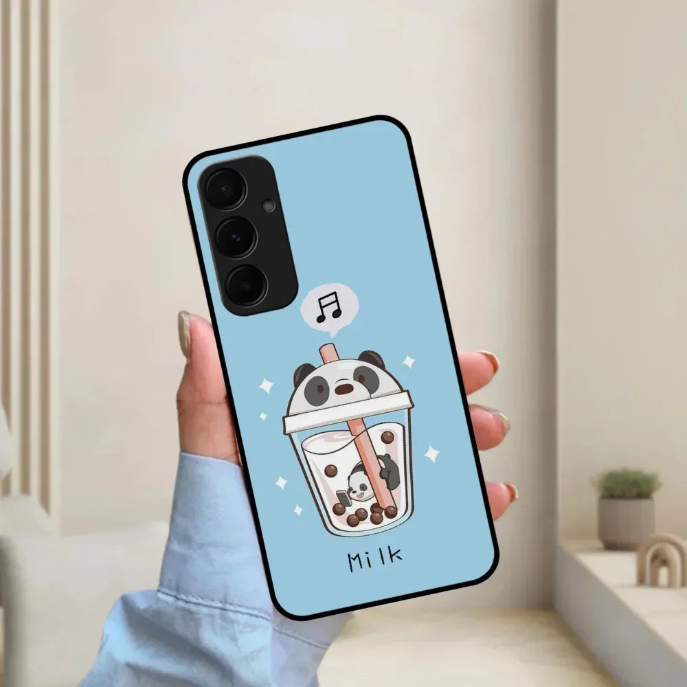 Cartoon Milk Tea We Bare Bears Glossy Metal Case Cover For Samsung - ShopOnCliQ