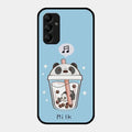 Cartoon Milk Tea We Bare Bears Glossy Metal Case Cover For Samsung Galaxy A14 5G