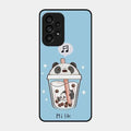 Cartoon Milk Tea We Bare Bears Glossy Metal Case Cover For Samsung Galaxy A53 5G