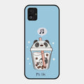 Cartoon Milk Tea We Bare Bears Glossy Metal Case Cover For Samsung Galaxy F14 5G