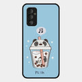 Cartoon Milk Tea We Bare Bears Glossy Metal Case Cover For Samsung Galaxy F23 5G