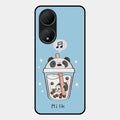 Cartoon Milk Tea We Bare Bears Glossy Metal Case Cover For Vivo T2 5G