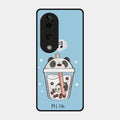Cartoon Milk Tea We Bare Bears Glossy Metal Case Cover For Vivo T3 Ultra