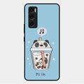 Cartoon Milk Tea We Bare Bears Glossy Metal Case Cover For Vivo V20 Se