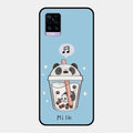 Cartoon Milk Tea We Bare Bears Glossy Metal Case Cover For Vivo V20