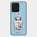 Cartoon Milk Tea We Bare Bears Glossy Metal Case Cover For Vivo V23 5G
