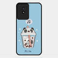 Cartoon Milk Tea We Bare Bears Glossy Metal Case Cover For Vivo Y02T