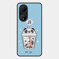 Cartoon Milk Tea We Bare Bears Glossy Metal Case Cover For Vivo Y100A 5G
