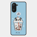 Cartoon Milk Tea We Bare Bears Glossy Metal Case Cover For Vivo Y28S 5G