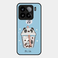 Cartoon Milk Tea We Bare Bears Glossy Metal Case Cover For Xiaomi 15 5G