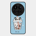 Cartoon Milk Tea We Bare Bears Glossy Metal Case Cover For Xiaomi 15 Ultra 5G