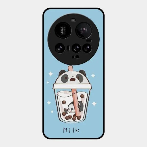 Cartoon Milk Tea We Bare Bears Glossy Metal Case Cover For Xiaomi 15 Ultra 5G