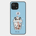 Cartoon Milk Tea We Bare Bears Glossy Metal Case Cover For Xiaomi Mi 11 Lite