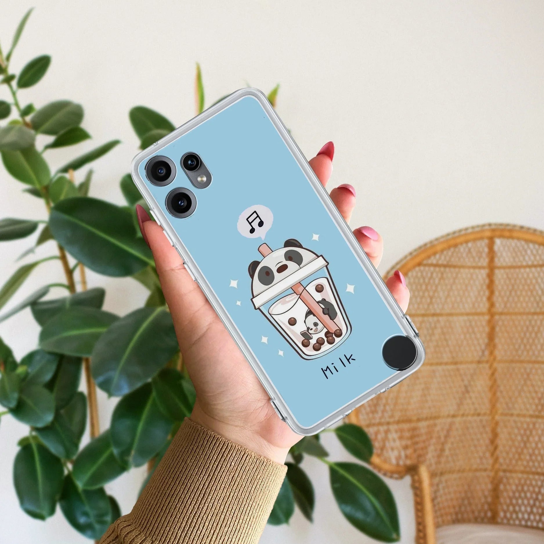 Cartoon Milk Tea We Bare Bears Silicon Case For Nothing - ShopOnCliQ