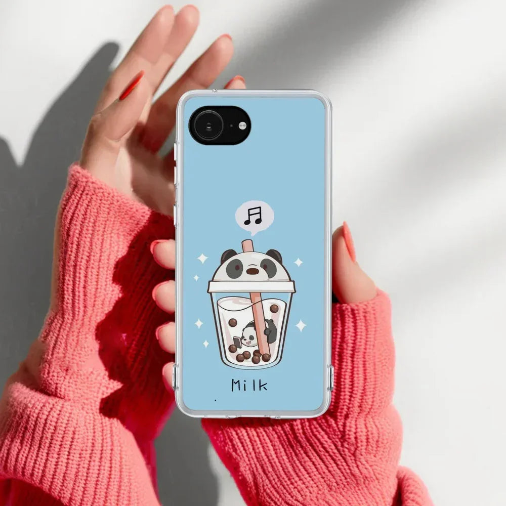 Cartoon Milk Tea We Bare Bears Anti Yellow Case For iPhone 16e