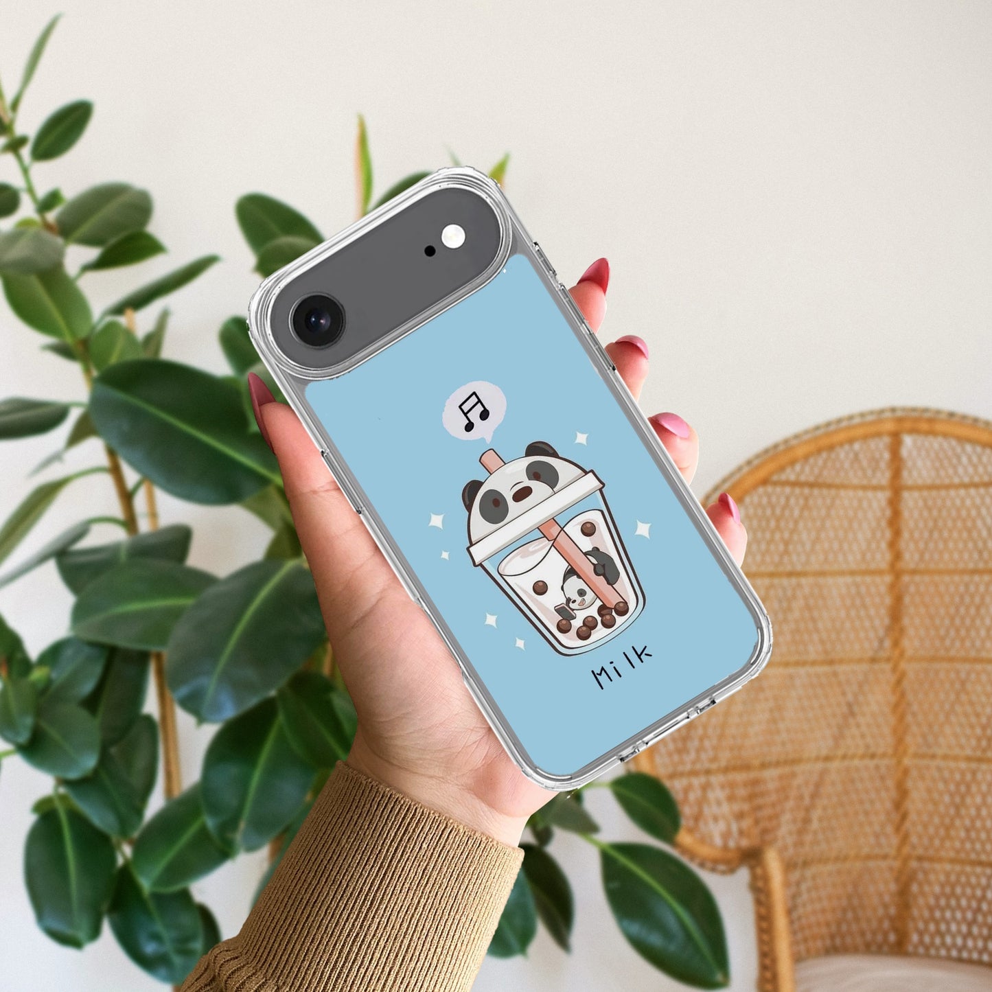 Cartoon Milk Tea We Bare Bears Silicon Case For iPhone