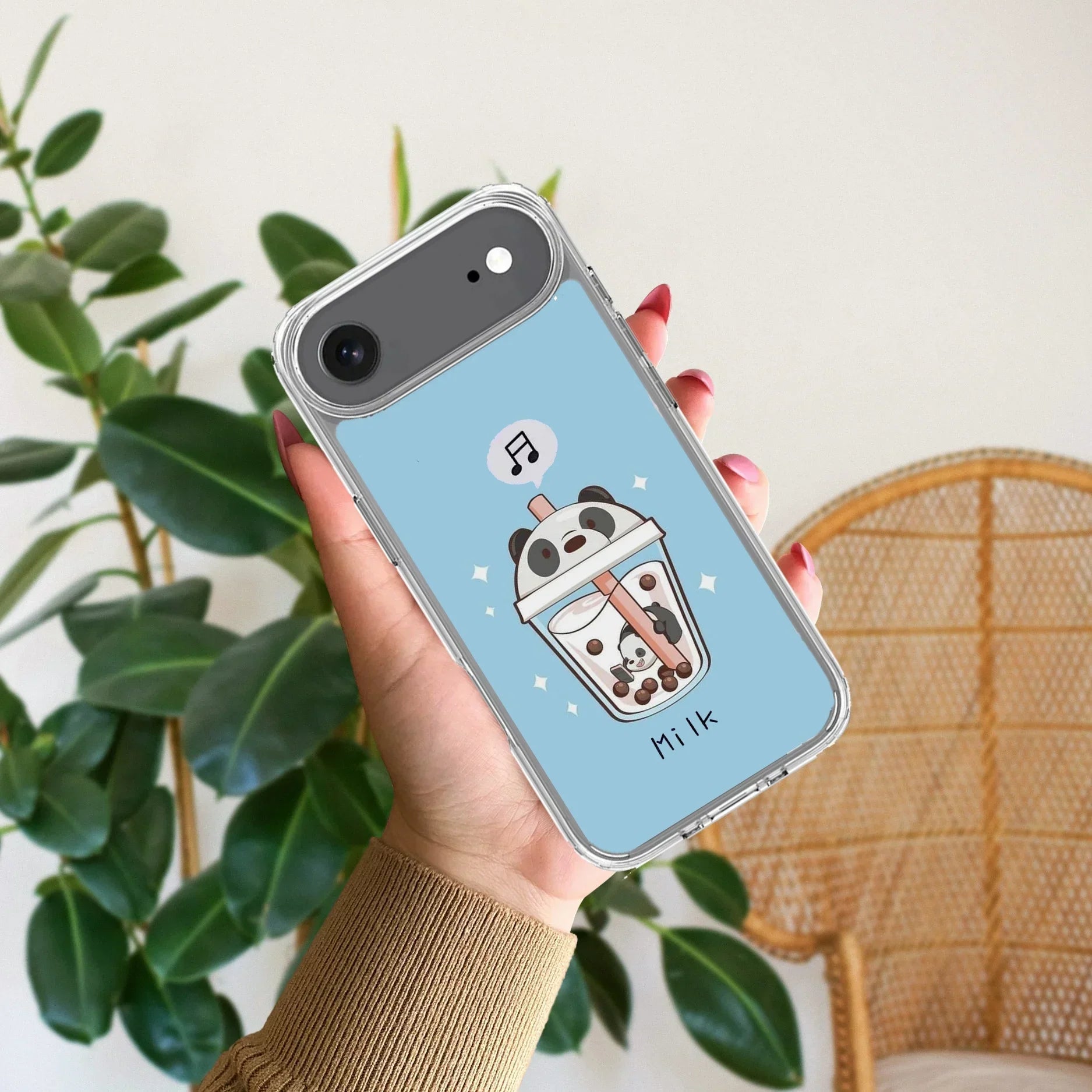 Cartoon Milk Tea We Bare Bears Silicon Case For iPhone