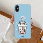 Cartoon Milk Tea We Bare Bears Silicon Case For iPhone Xs Max