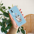 Cartoon Milk Tea We Bare Bears Silicon Case For Vivo V40e 5G