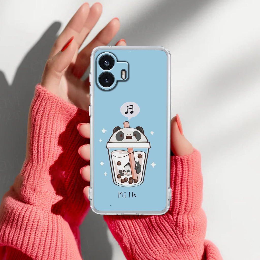 Cartoon Milk Tea We Bare Bears Anti Yellow Case For Nothing Phone 2