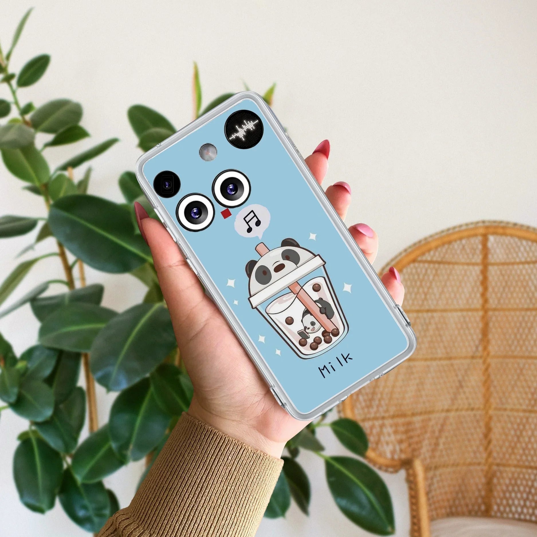 Cartoon Milk Tea We Bare Bears Silicon Case For Nothing - ShopOnCliQ