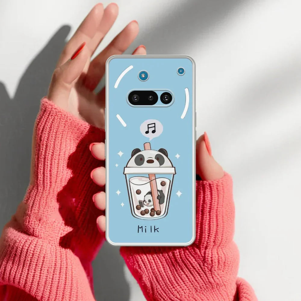 Cartoon Milk Tea We Bare Bears Silicon Case For Nothing - ShopOnCliQ