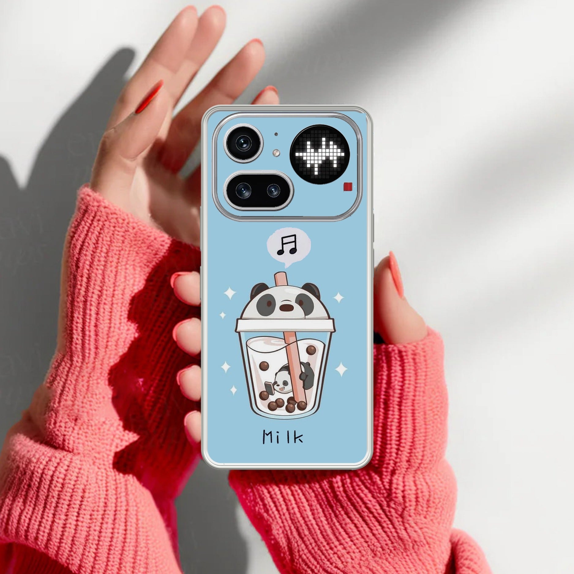 Cartoon Milk Tea We Bare Bears Anti Yellow Case For Nothing Phone 4A Pro 5G