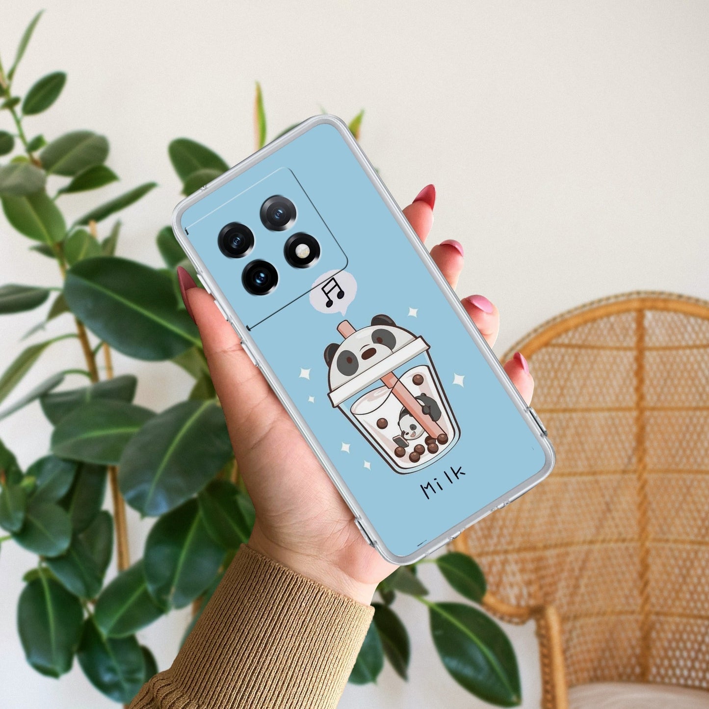 Cartoon Milk Tea We Bare Bears Silicon Case For OnePlus